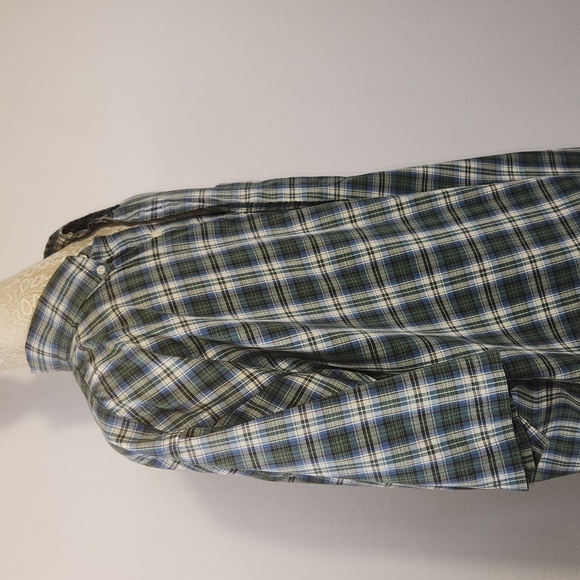 Ralph Lauren Men's Green 100% Cotton Short Sleeve Button Down Blare Shirt Size S - Picture 6 of 14